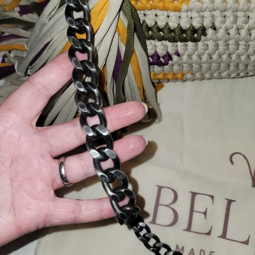 NEW Belier Belier BOLSA Crochet FRINGE Bag - Picture 14 of 16